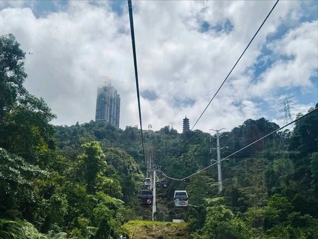 Scenic Cloud Views on the Awana SkyWay Cable Car