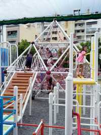 台南最新特色公園 市區易停車 組合式攀爬網 讓孩子放電到腿軟！