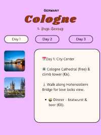 🇩🇪 Cologne, Germany – Cathedrals, Chocolate & the Rhine 🍫⛪