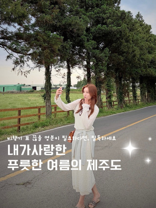올 여름 휴가 제주도 가야하는 이유…🫧🤍🪽🍀