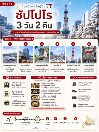 삿포로 2박 3일 관광, 먹방, 쇼핑 완전 정복!