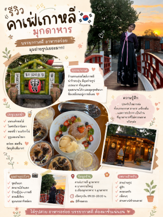 คาเฟ่เกาหลีจังหวัดมุกดาหาร