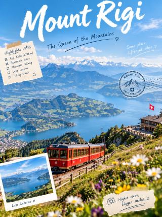 Mount Rigi, Switzerland 🇨🇭The Queen of the Mountains ⛰️