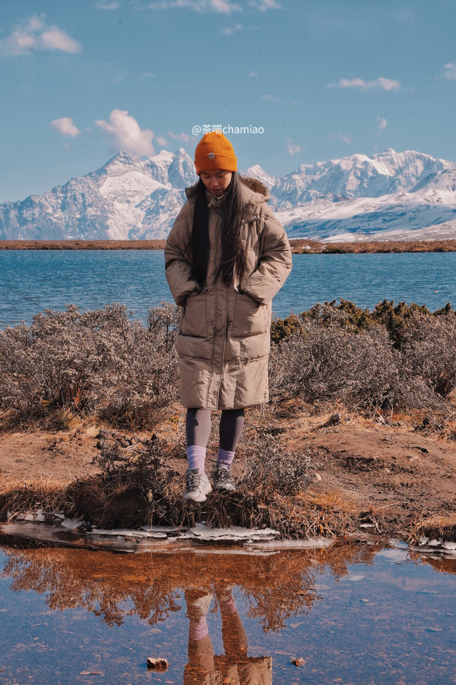 人少景美的寶藏景點紅海子打卡雪山與海