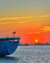 休閒遛娃好去處| 看海·日落·夕陽 | 就在江陰船廠公園！