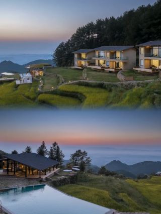It's hard to believe that there are such hidden gems in Chongqing, like the rice field homestay surrounded by misty forests