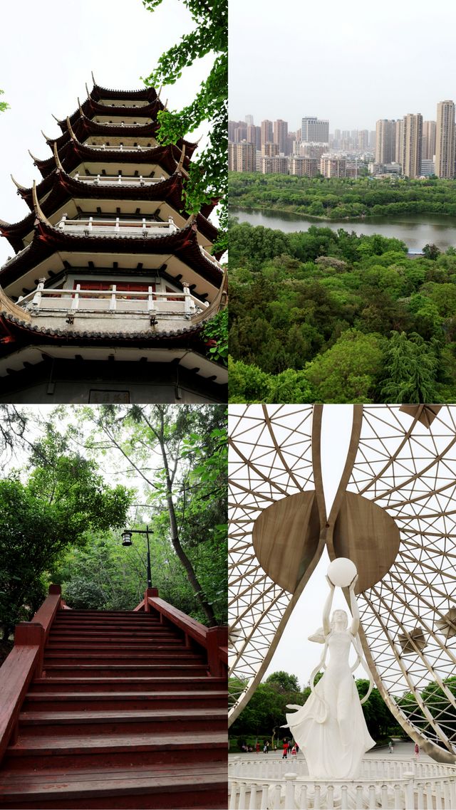 春遊江淮 張公山公園看淮河兩岸無限風光