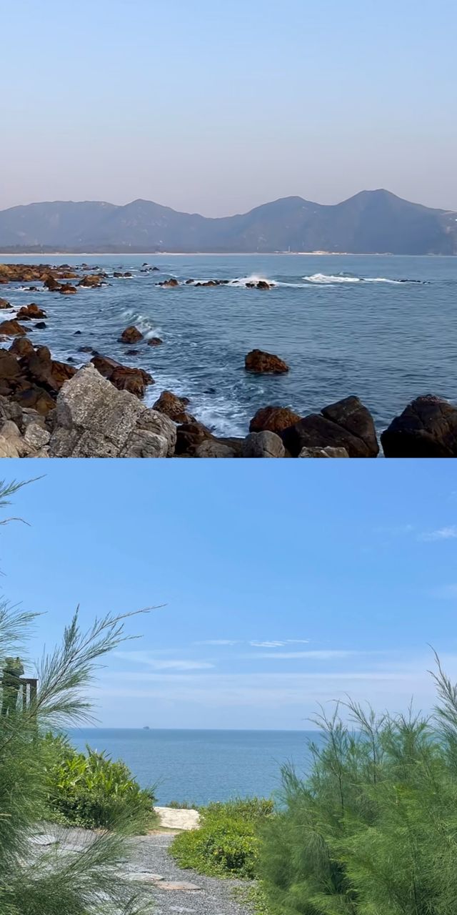 深圳東西涌天文台穿越海岸線徒步攻略：海山相擁，美景與挑戰並存