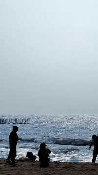 一下車，我就直奔紅海灘國家風景廊道
