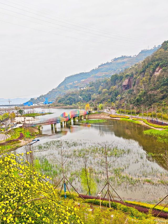 坐落在金沙江畔的公園