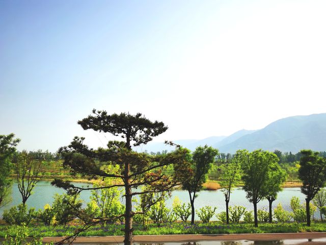 太原旅遊免費又好玩嘅地方-西山疊翠園，美景如畫。