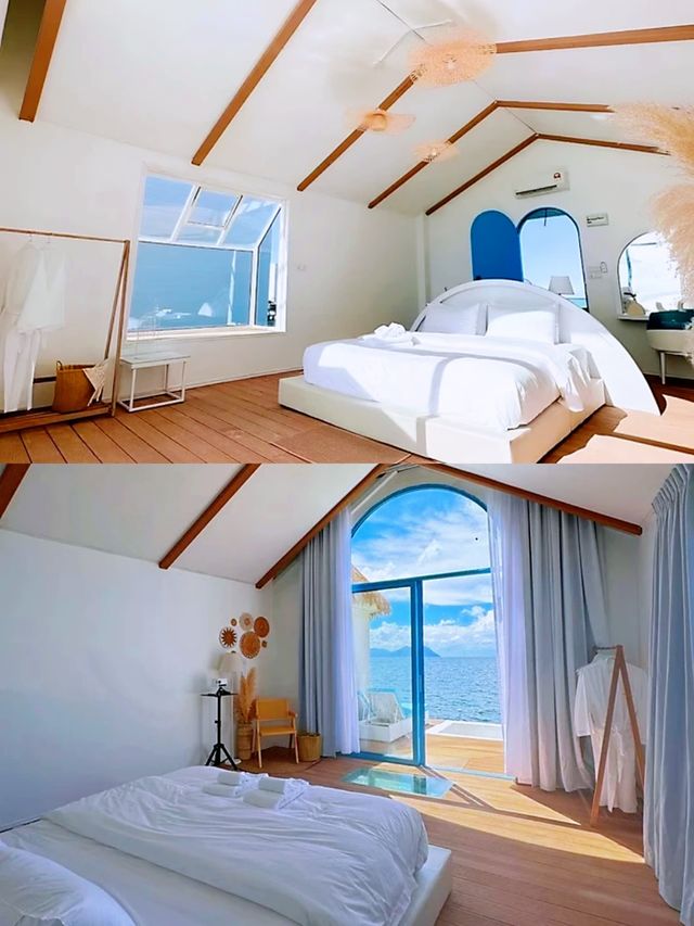 仙本那新開皇家水上屋！聖托里尼風格獨立別墅，開門即可跳海浮潛
