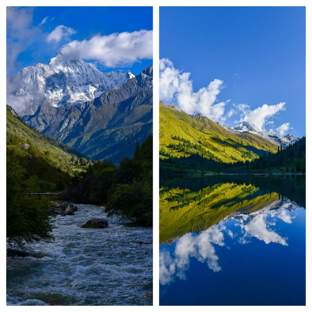 秋日四姑娘山的迷人景色 秋日四姑娘山的迷人景色