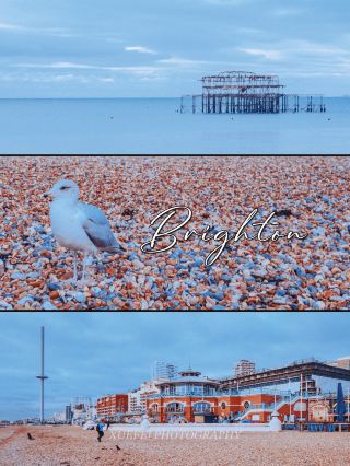 Brighton Beach｜Whispers of the Sea Breeze on a Pebble-Strewn Shore