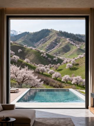 伊犁杏花谷で親子のお出かけ、この民宿に泊まったら帰りたくなくなる