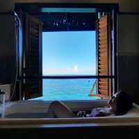 對住🌊碧海藍天🌞浸浴🛀