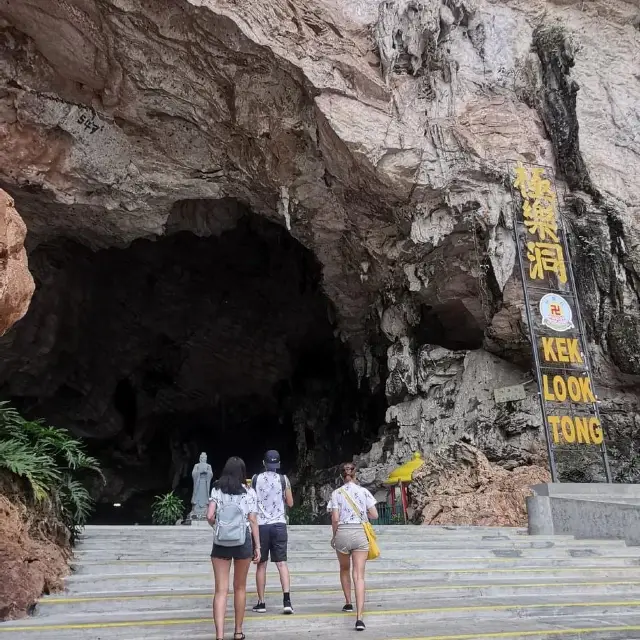 Beautiful temple set in a cave