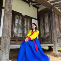 Wearing hanbok in buyeo! 