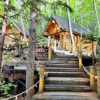 Log Cabin Shops in Sapporo