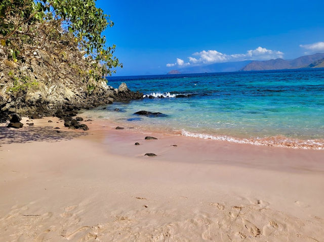 The Pink Beach in Indonesia