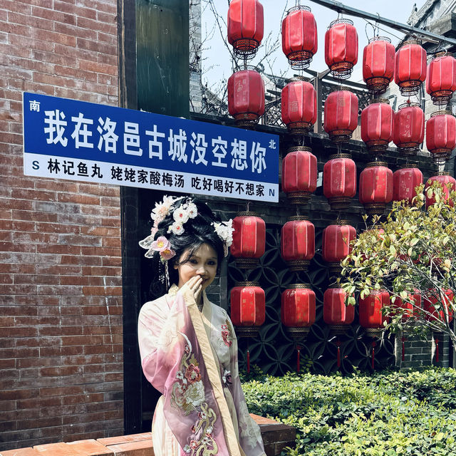 Strolling through Luoyi Ancient City in Hanfu: A Journey Back to the Tang Dynasty!