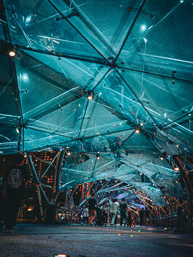 Helix Bridge at Night
