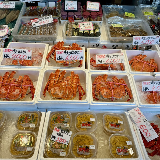 札幌二条市場-札幌美食薈萃，品嘗新鮮螃蟹、刺身及海鮮丼
