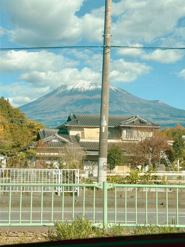 후지산이 보이는 아름다운 일본 시골 마을🇯🇵