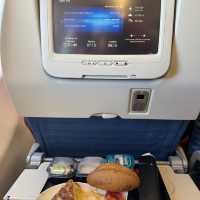 ルフトハンザの機内食　ミュンヘン発