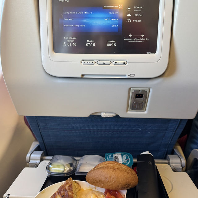 ルフトハンザの機内食　ミュンヘン発