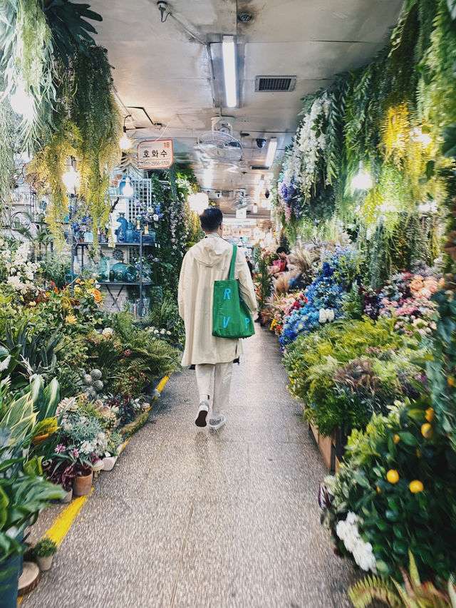 韓國在地人的採花地點！南大門花市 便宜又好逛的花藝天堂