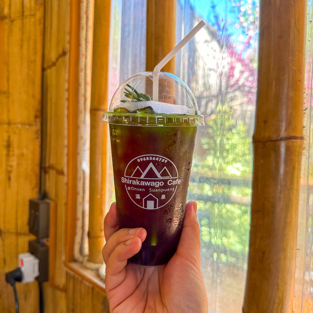 คาเฟ่ญี่ปุ่น 🇯🇵มีออนเซ็น ชิราคาวาโกะ สวนผึ้ง