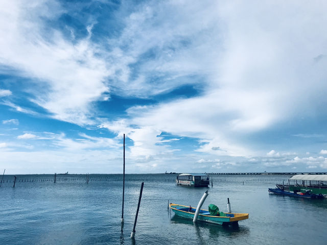 台南 六孔碼頭🌊 藍天碧海，心曠神怡！🏖️