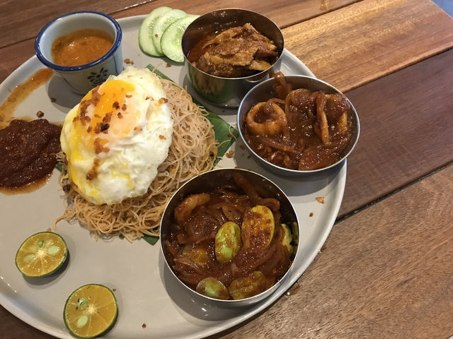 Local nasi lemak with some unique twist