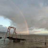 Rainbow Break After Work: A Laguna de Bay Moment