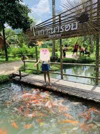 แวะให้อาหารปลาคาร์ฟสุดคิวท์ @เกาะนารอบ โฮมสเตย์