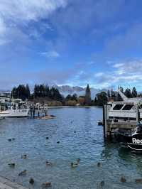 紐西蘭🇳🇿Queenstown 小鎮河邊景色如畫🏔️🦆