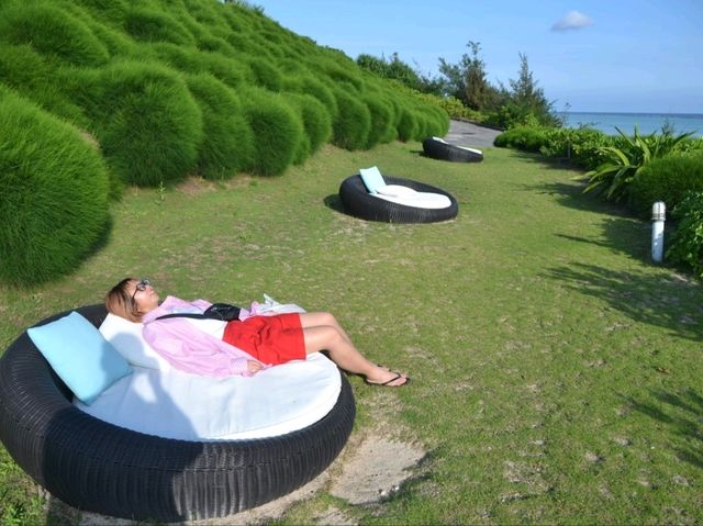 お昼のシンリ浜で、最高のリラックスタイム🌊☀️