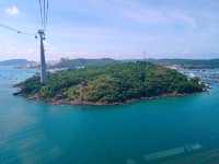 พานั่ง Cable car ไป Hon tham ณ หน้าฝน