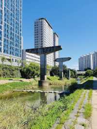 A beautiful river in Cheonggyecheon