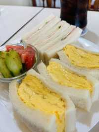 川崎大師🇯🇵近くのレトロな喫茶店で絶品サンドイッチを食べる🥪⟡.·