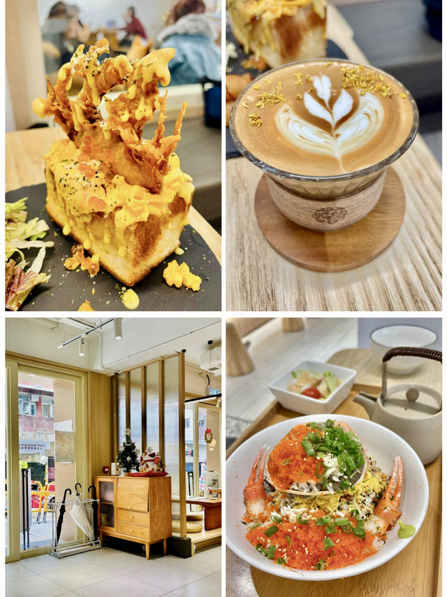 【西營盤】E FOR EGG：超打卡able 金沙軟殼蟹三文魚籽海鮮沙律盒子吐司
