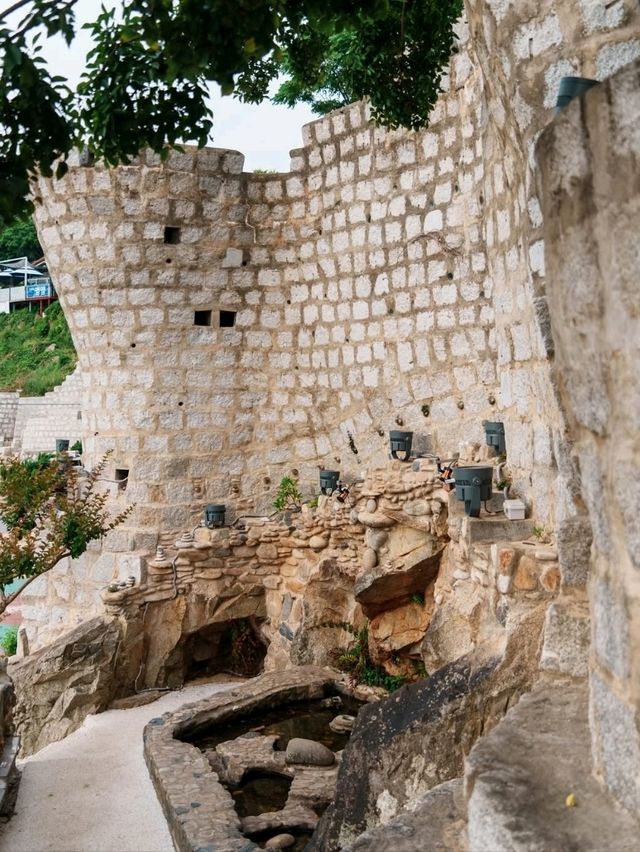 Stone Walls & Sea Breeze at Maemi Castle