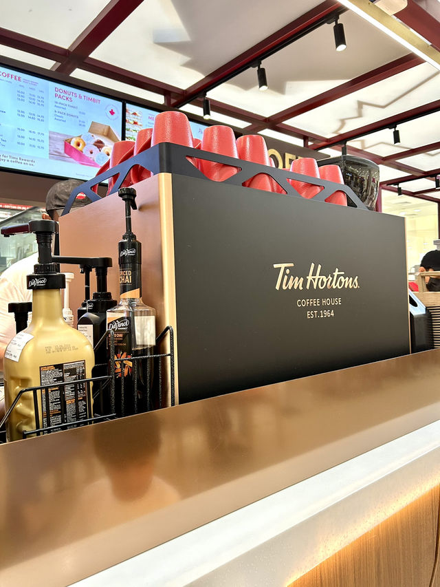 Sipping on Tim Hortons goodness 🧋☕️💨