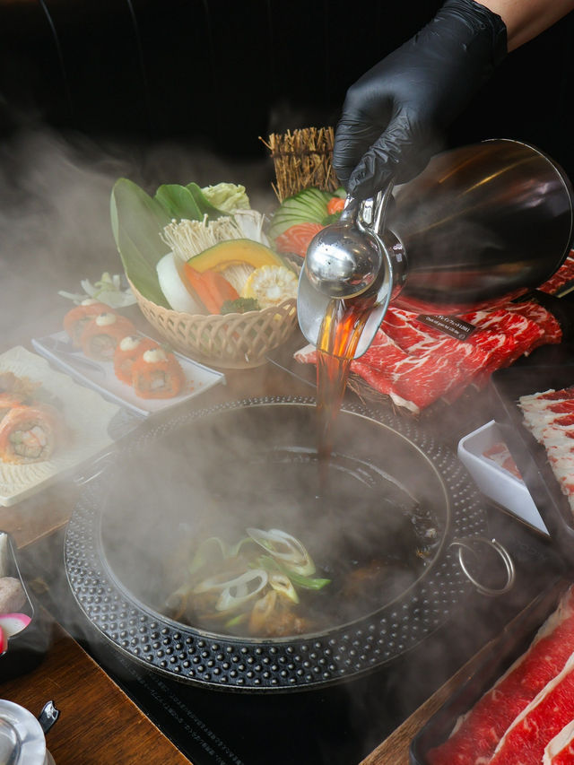 ร้านบุฟเฟ่ต์สุกี้สไตล์ญี่ปุ่น เพิ่มแซลมอนไม่อั้น