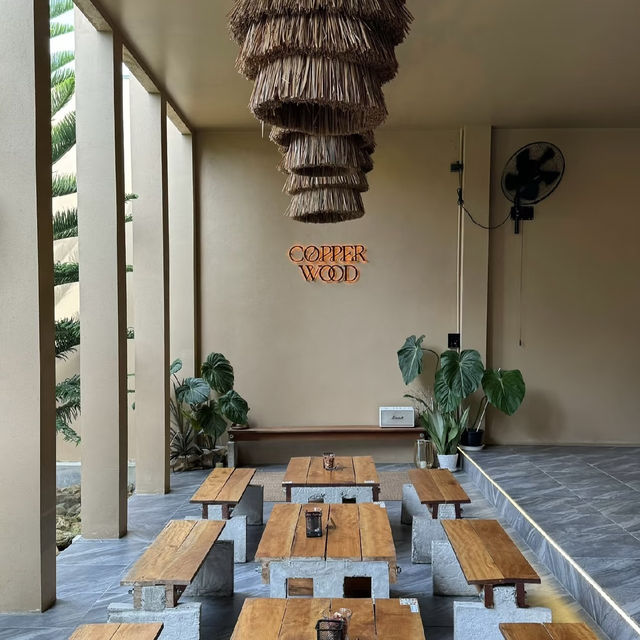 Wabi‑Sabi Wood & Quiet Brew – My Visit to Copper Wood Café, Hat Yai