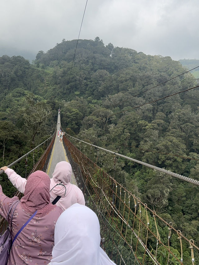 Hearts Race at Rengganis Suspension Bridge