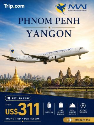 🇰🇭 Phnom Penh ↔ Yangon 🇲🇲 | Two Countries, One Journey