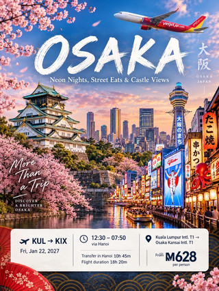 大阪,係一個要用味蕾去感受先會明嘅城市。