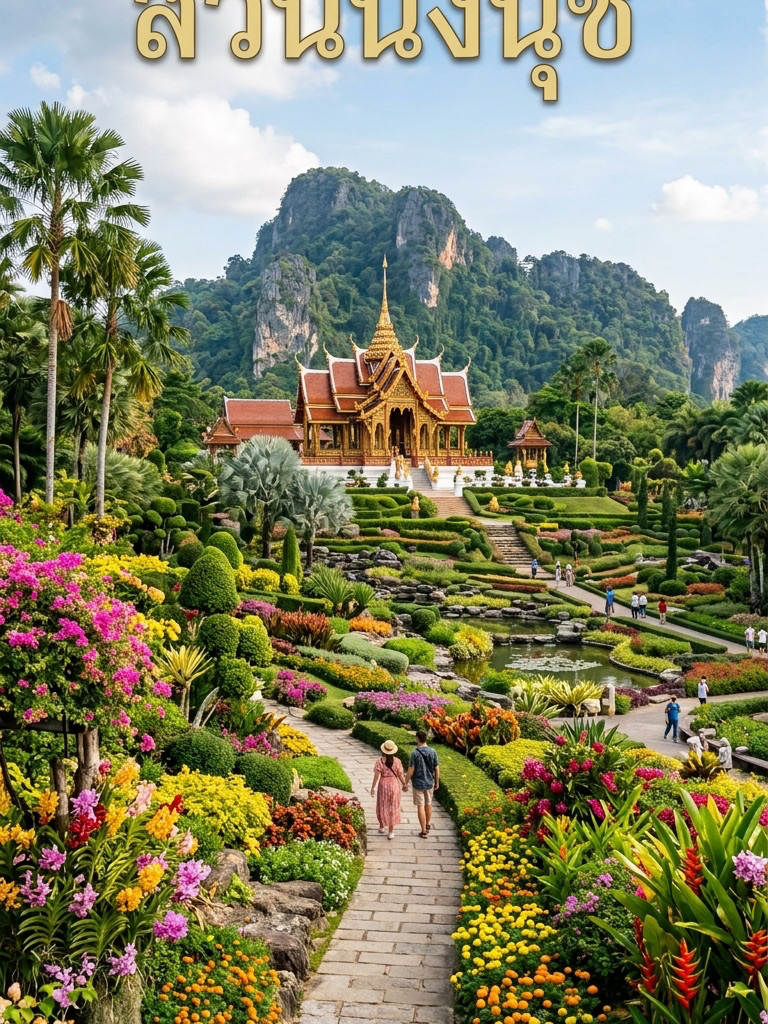 พาเที่ยวชมสวนนงนุช พฤกษศาสตร์ระดับโลก 🌻🌴🚘